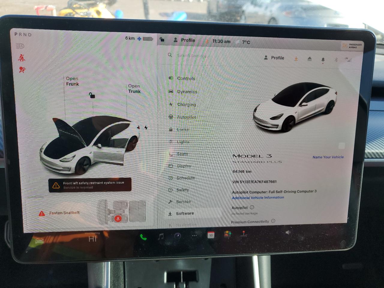 2019 Tesla Model 3 VIN: 5YJ3E1EA7KF487661 Lot: 92101615