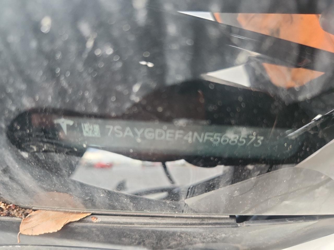 2022 Tesla Model Y VIN: 7SAYGDEF4NF568573 Lot: 92378135