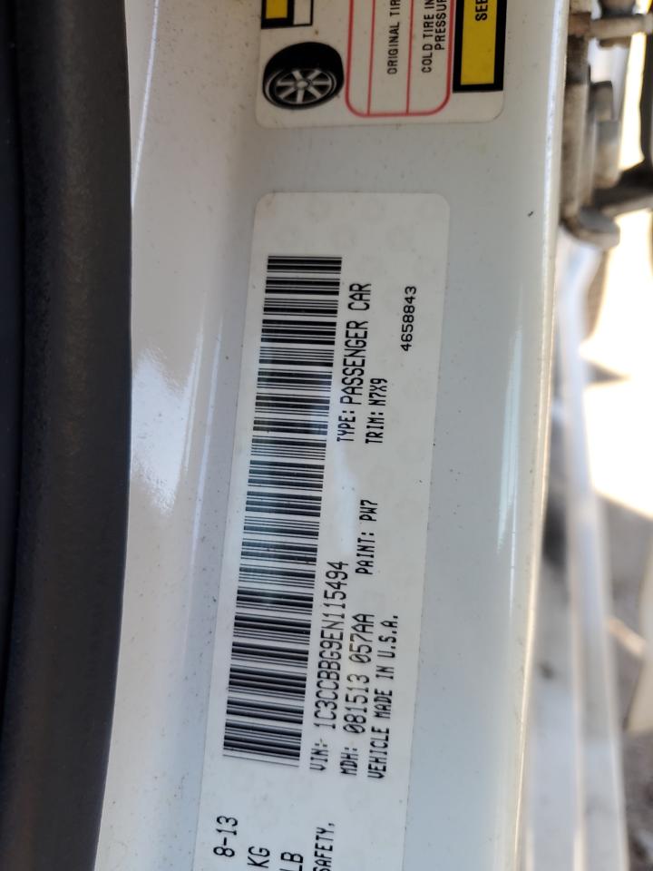 2014 Chrysler 200 Touring VIN: 1C3CCBBG9EN115494 Lot: 92173555