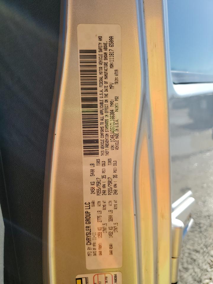 2012 Jeep Wrangler Unlimited Sport VIN: 1C4BJWDG1CL166384 Lot: 91694925