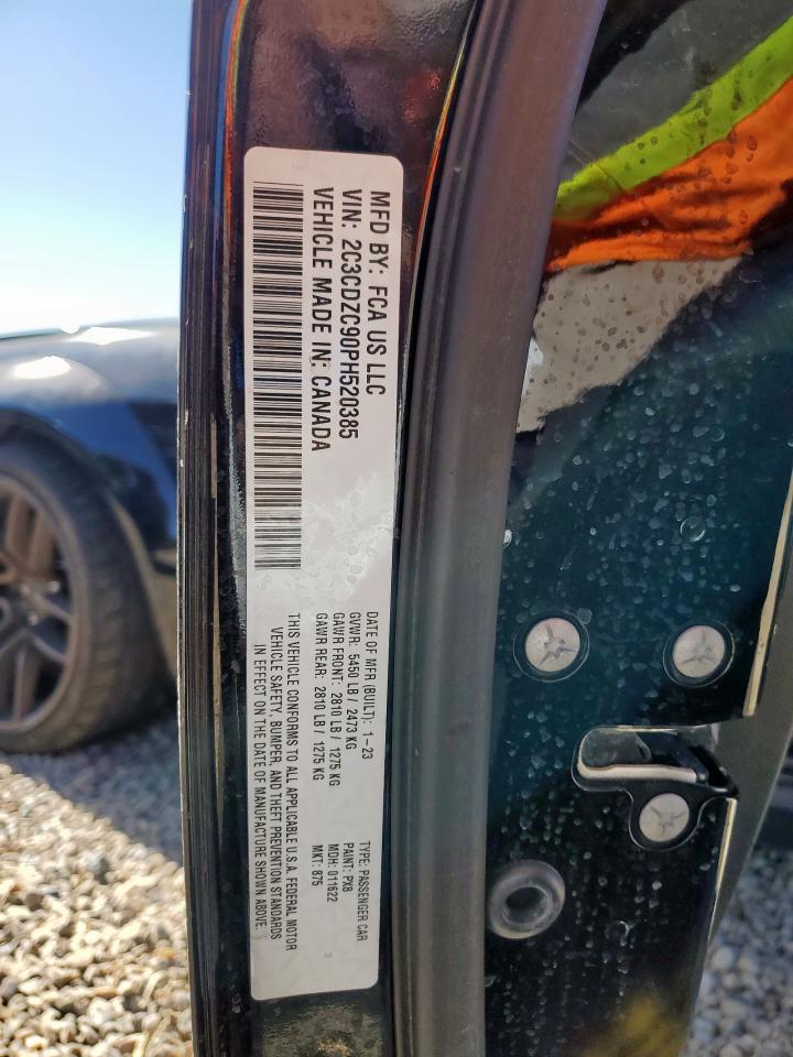 2023 Dodge Challenger Srt Hellcat VIN: 2C3CDZC90PH520385 Lot: 91534545