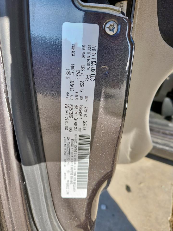 2015 Dodge Grand Caravan Sxt VIN: 2C4RDGCG2FR712182 Lot: 91641705