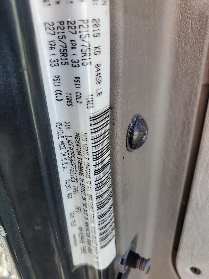 2004 Jeep Wrangler X VIN: 1J4FA39S04P751183 Lot: 93330615