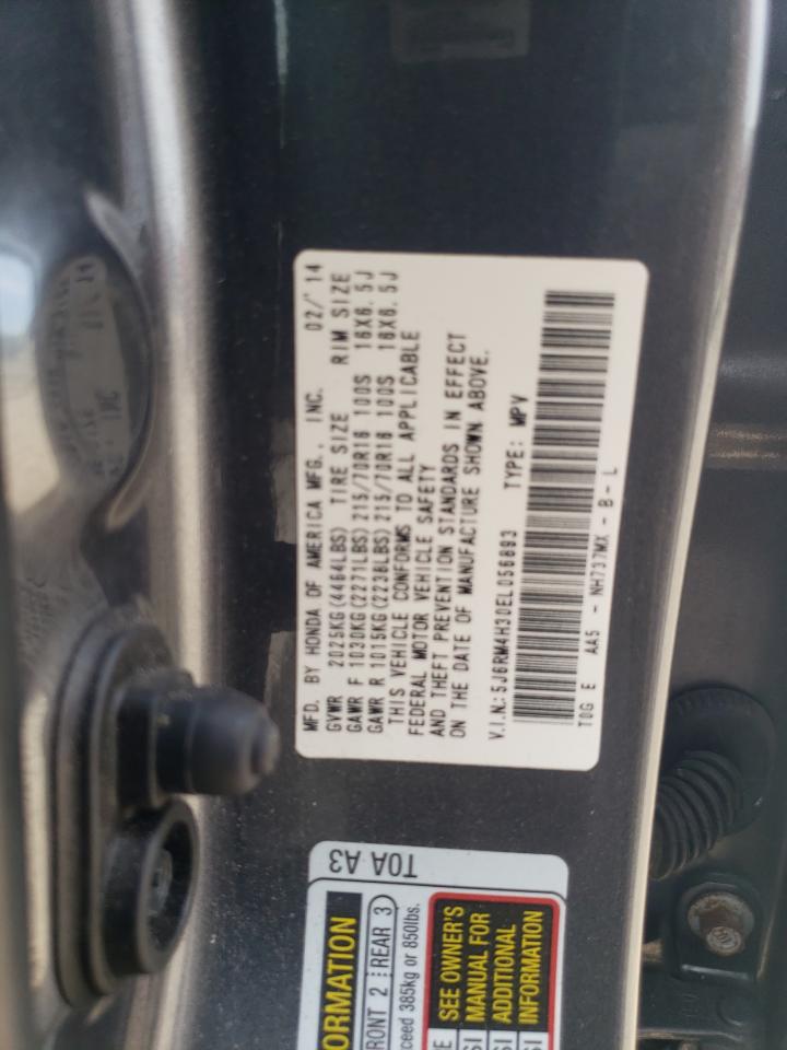 2014 Honda Cr-V Lx VIN: 5J6RM4H30EL056893 Lot: 91363995