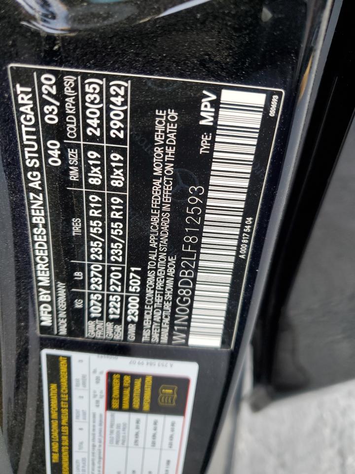 2020 Mercedes-Benz Glc 300 VIN: W1N0G8DB2LF812593 Lot: 91833315