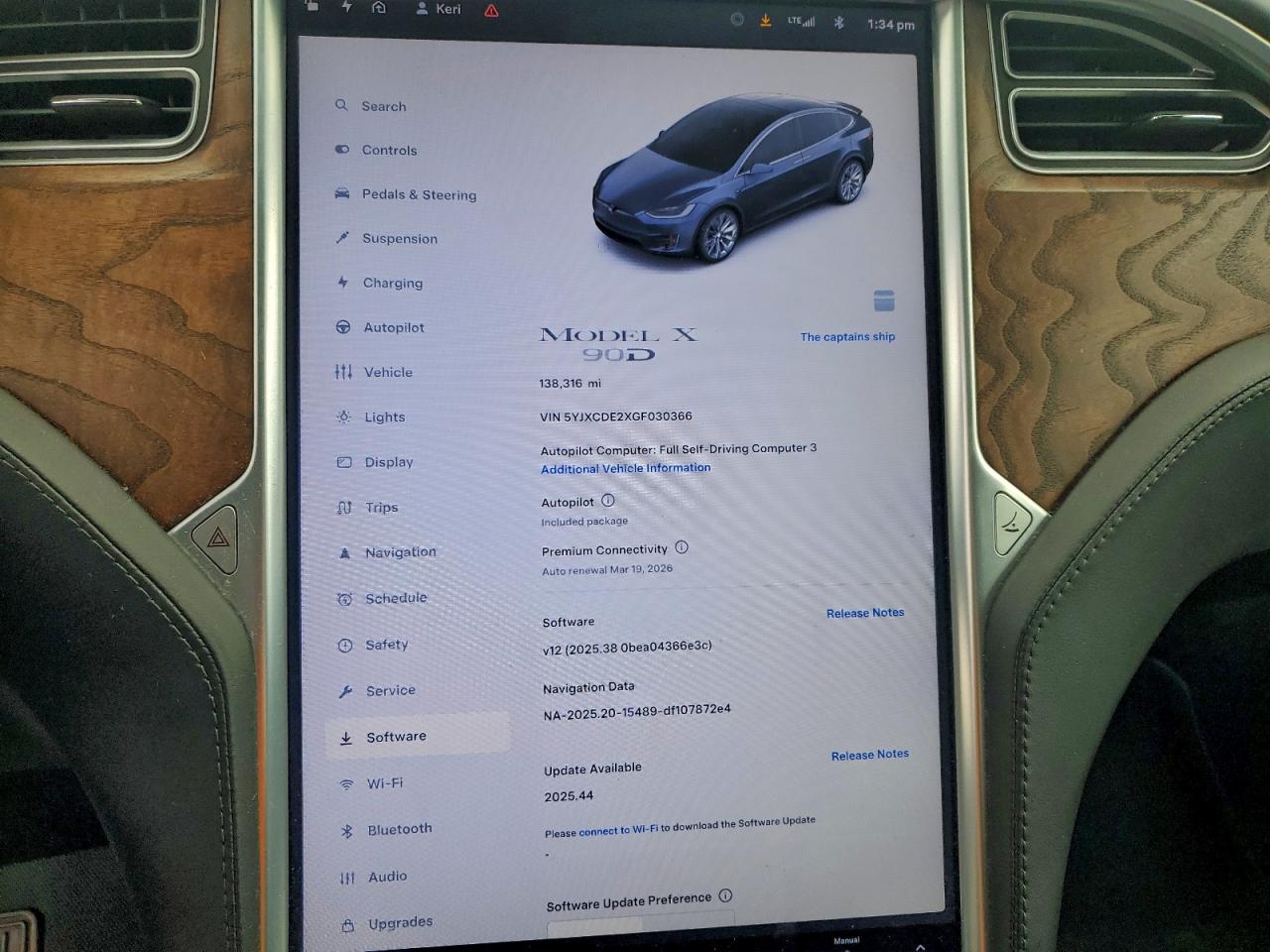 2016 Tesla Model X VIN: 5YJXCDE2XGF030366 Lot: 92515505