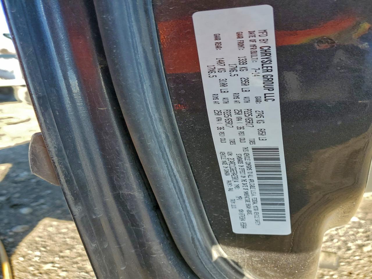 2014 Chrysler Town & Country Touring L VIN: 2C4RC1CG6ER423014 Lot: 93850685