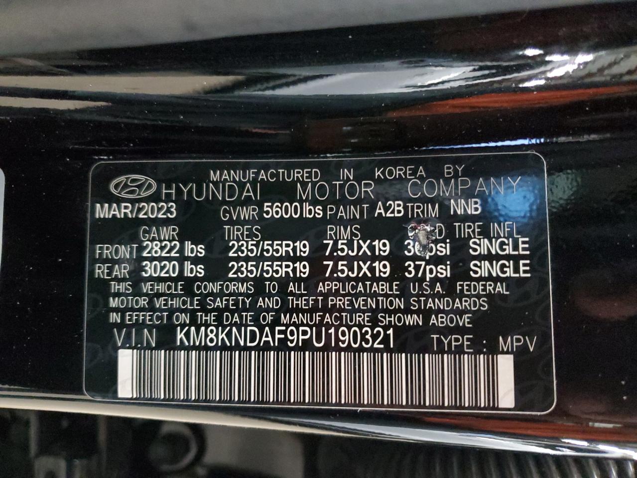 2023 Hyundai Ioniq 5 Sel VIN: KM8KNDAF9PU190321 Lot: 92672315