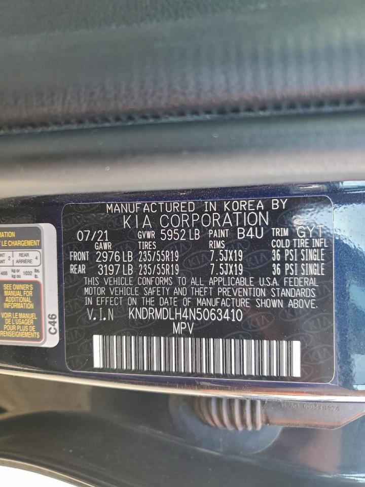 2022 Kia Sorento Sx Prestige VIN: KNDRMDLH4N5063410 Lot: 94609305