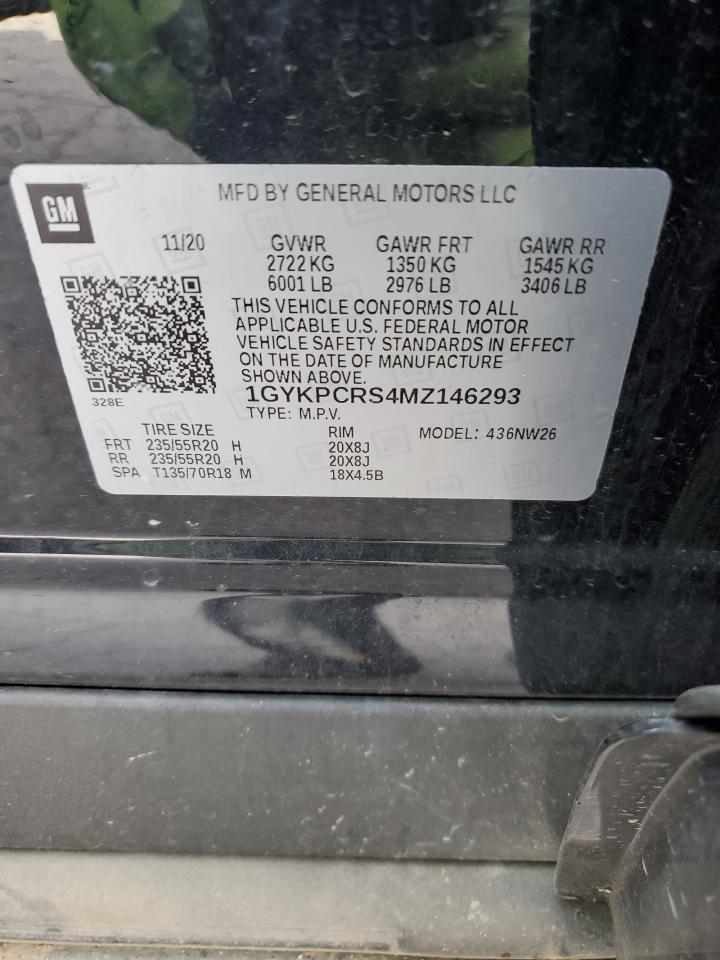 2021 Cadillac Xt6 Premium Luxury VIN: 1GYKPCRS4MZ146293 Lot: 92929465