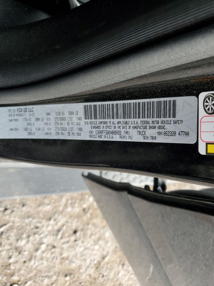 2019 Ram 1500 Big Horn/Lone Star VIN: 1C6RRFFG6KN889422 Lot: 92708045