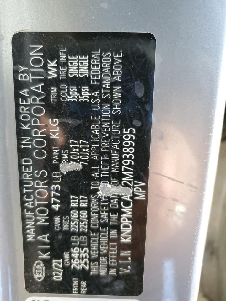 2021 Kia Sportage Lx VIN: KNDPMCAC2M7938995 Lot: 93553255