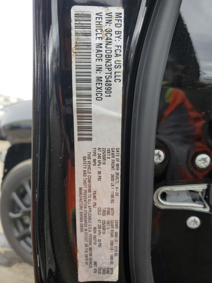 2023 Jeep Compass Latitude VIN: 3C4NJDBN3PT548901 Lot: 93433115