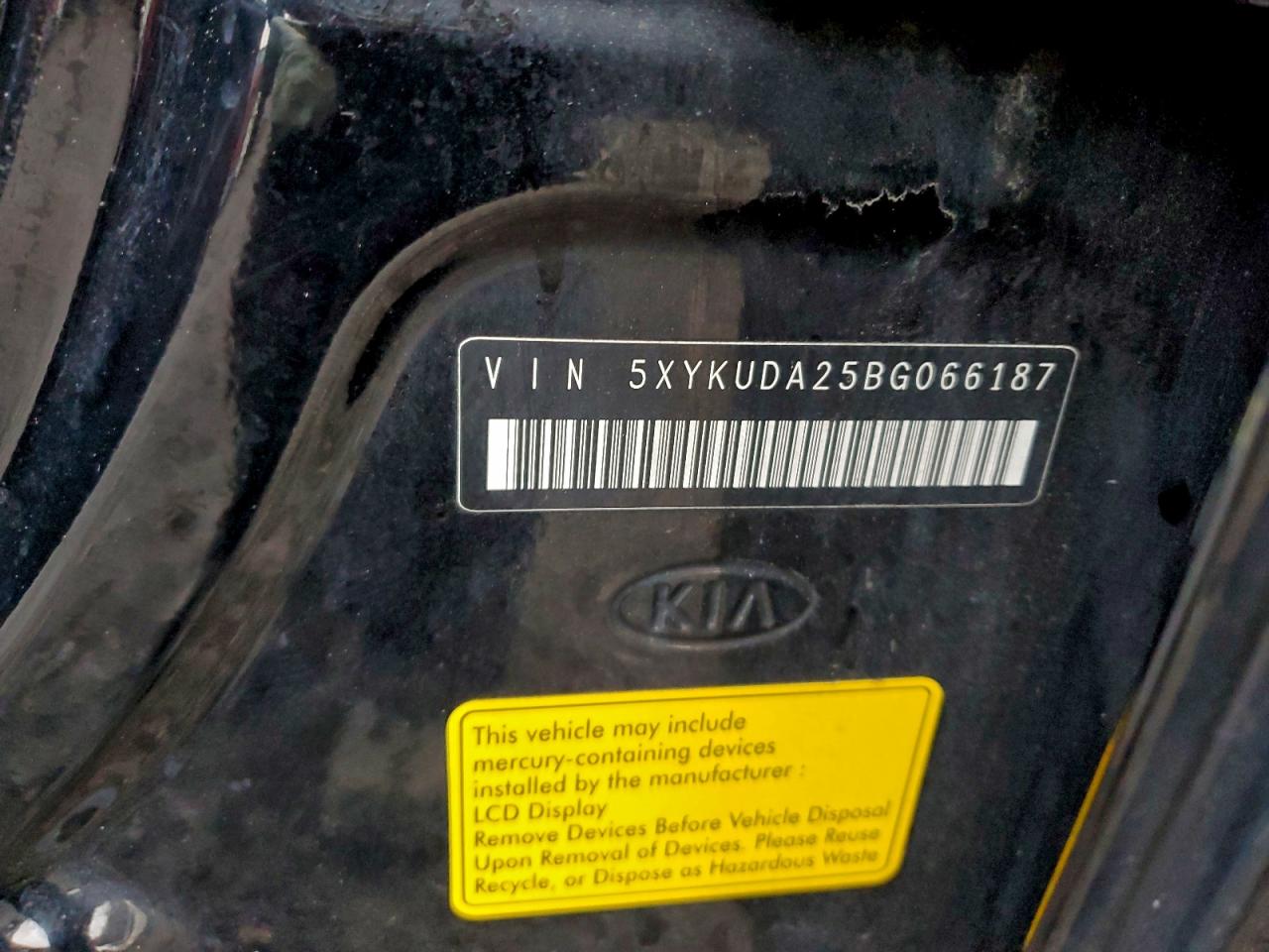 2011 Kia Sorento Ex VIN: 5XYKUDA25BG066187 Lot: 93877225