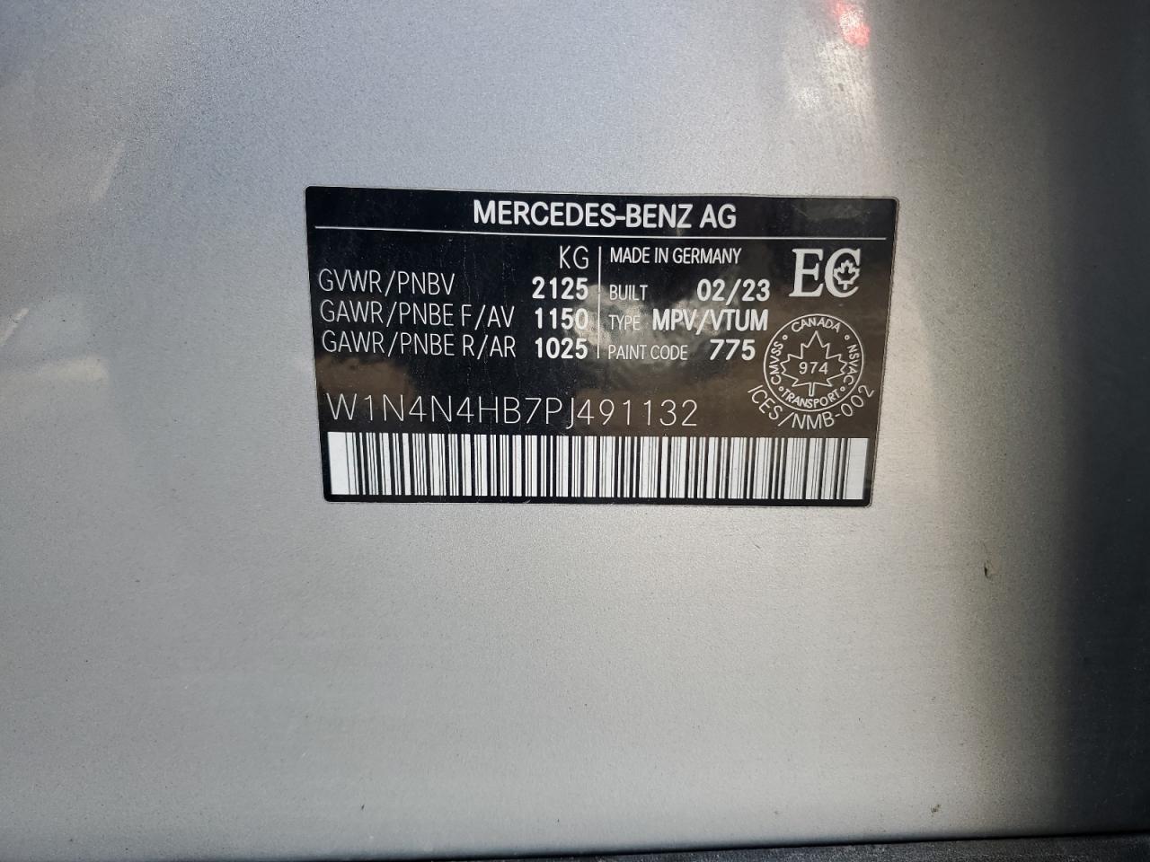 2023 Mercedes-Benz Gla 250 4Matic VIN: W1N4N4HB7PJ491132 Lot: 92313625