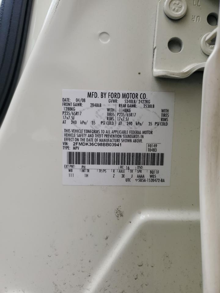 2008 Ford Edge Se VIN: 2FMDK36C98BB03941 Lot: 90982145