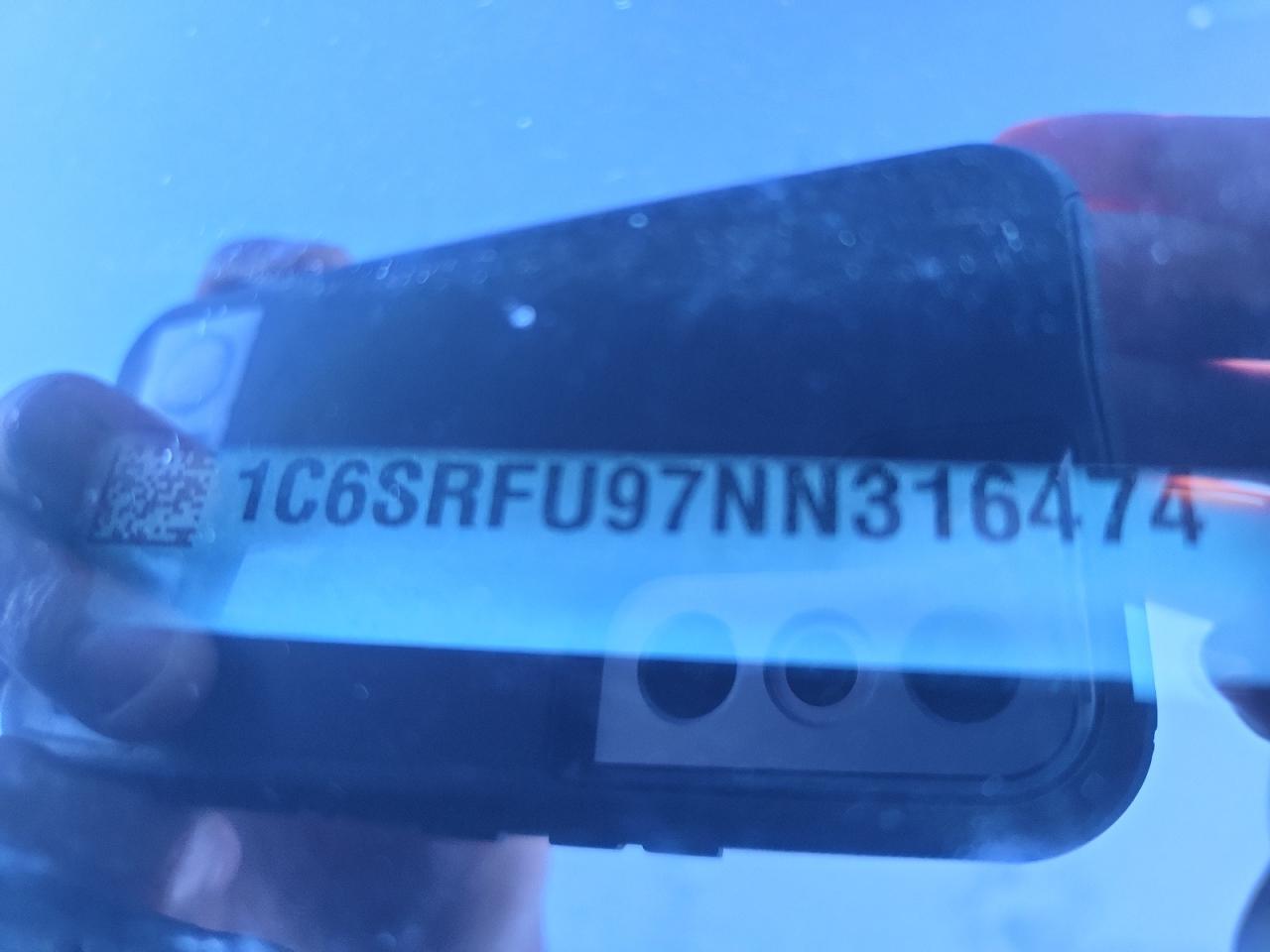 2022 Ram 1500 Trx VIN: 1C6SRFU97NN316474 Lot: 92805575