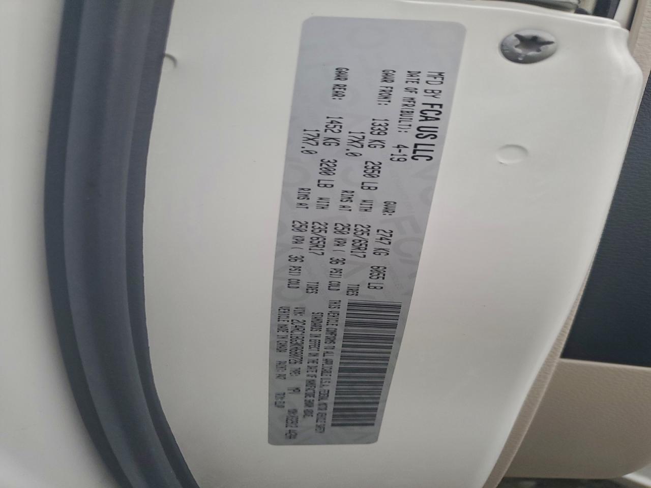 2019 Chrysler Pacifica Touring L VIN: 2C4RC1BG3KR680726 Lot: 93910755