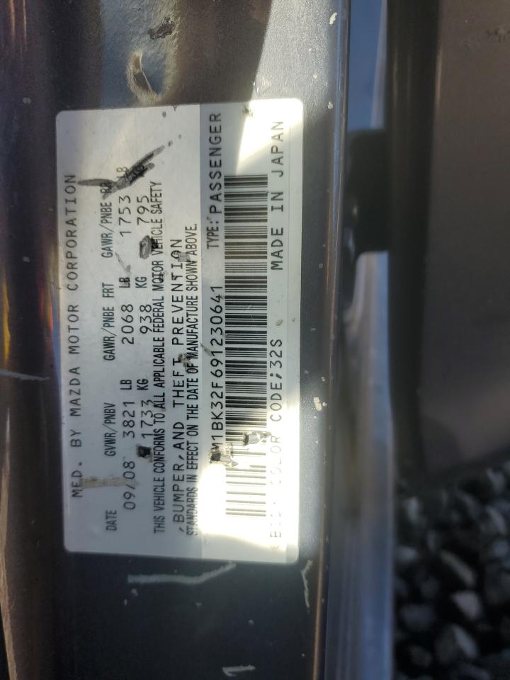 2009 Mazda 3 I VIN: JM1BK32F691230641 Lot: 93501505