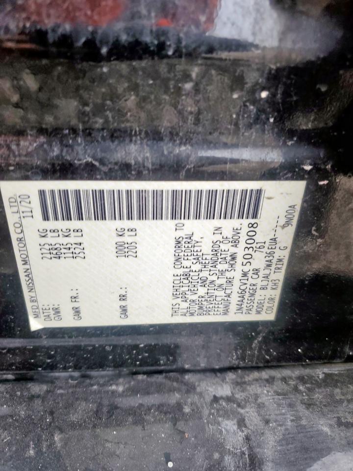 2021 Nissan Maxima Sv VIN: 1N4AA6CV1MC503008 Lot: 92657865