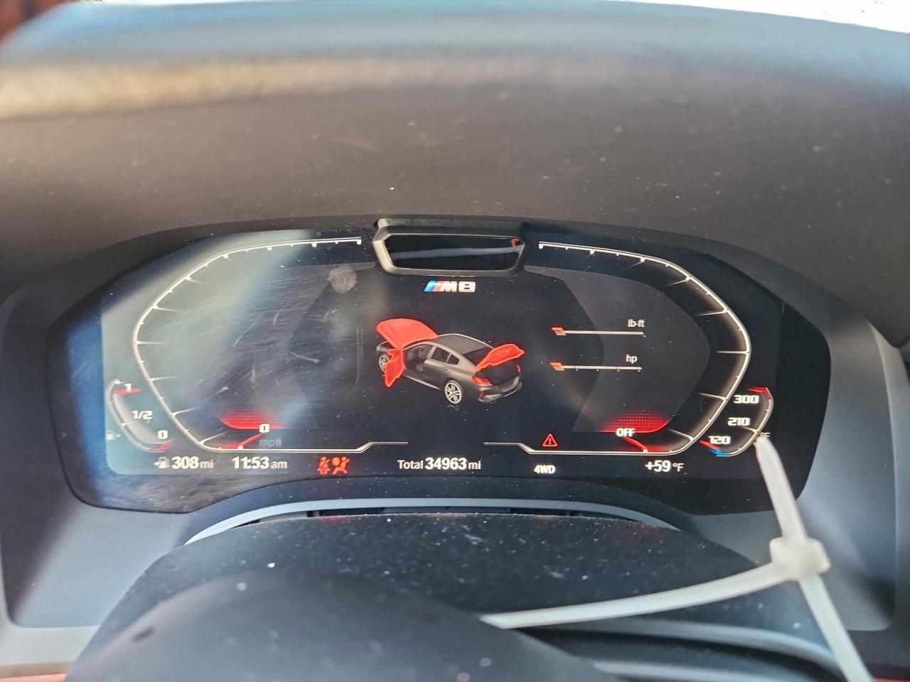 2022 BMW M8 VIN: WBSGV0C04NCH55553 Lot: 94330365