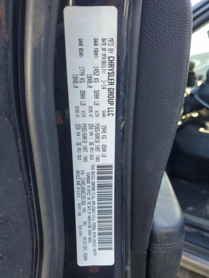 2014 Dodge Durango Sxt VIN: 1C4RDJAG0EC391363 Lot: 92275845