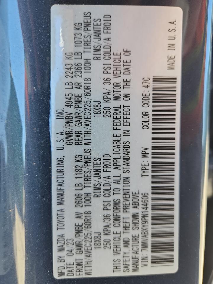 2023 Mazda Cx-50 Base VIN: 7MMVABXY9PN144606 Lot: 92792115