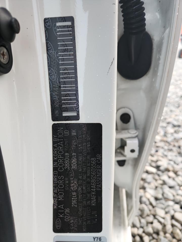 2016 Kia Forte Lx VIN: KNAFK4A68G5605568 Lot: 90719285