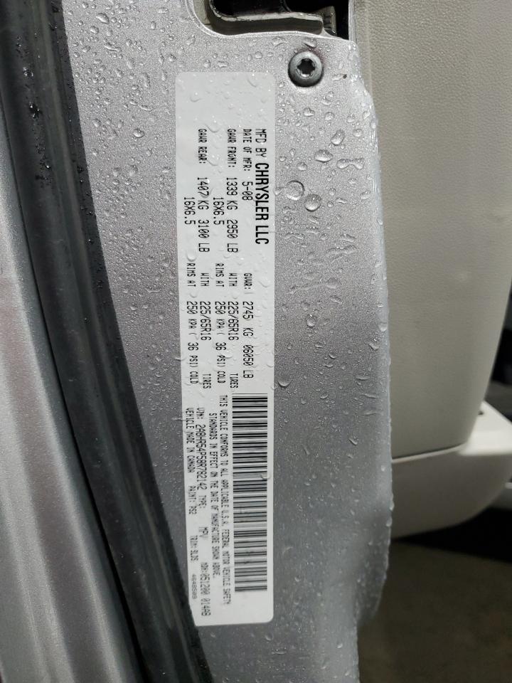 2008 Chrysler Town & Country Touring VIN: 2A8HR54P58R782142 Lot: 91914575