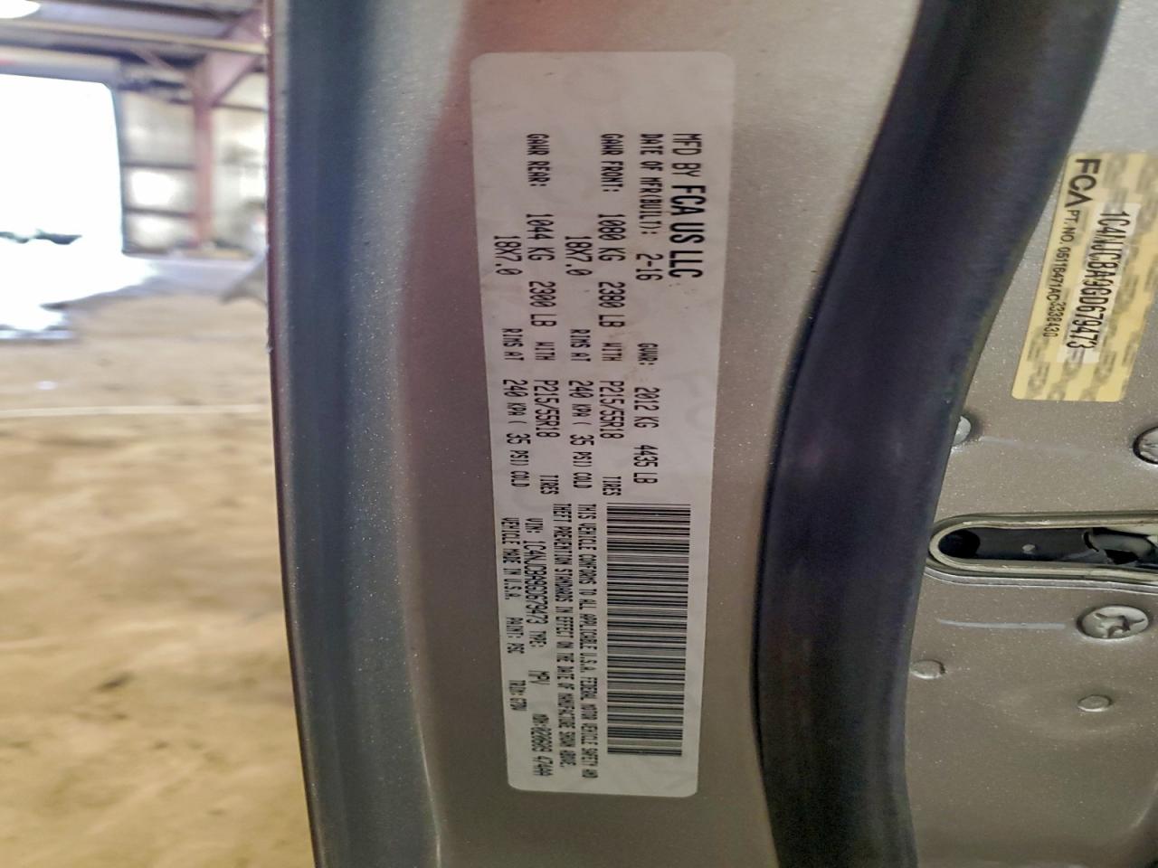 2016 Jeep Compass Sport VIN: 1C4NJCBA9GD679473 Lot: 94393375