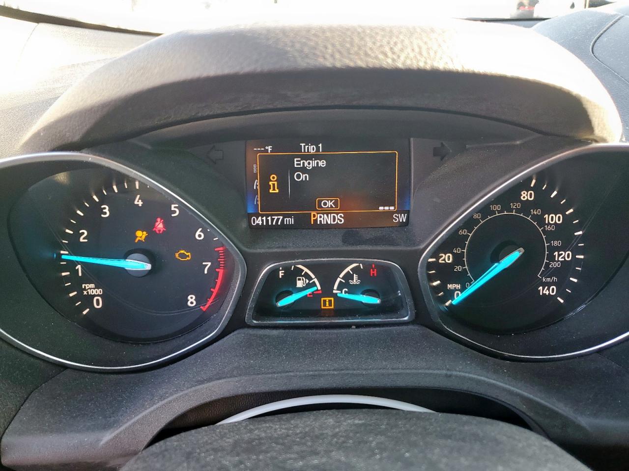 2017 Ford Escape S VIN: 1FMCU0F76HUE93477 Lot: 91080605