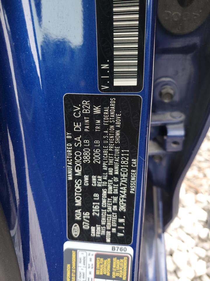 2017 Kia Forte Lx VIN: 3KPFK4A7XHE018211 Lot: 93090565