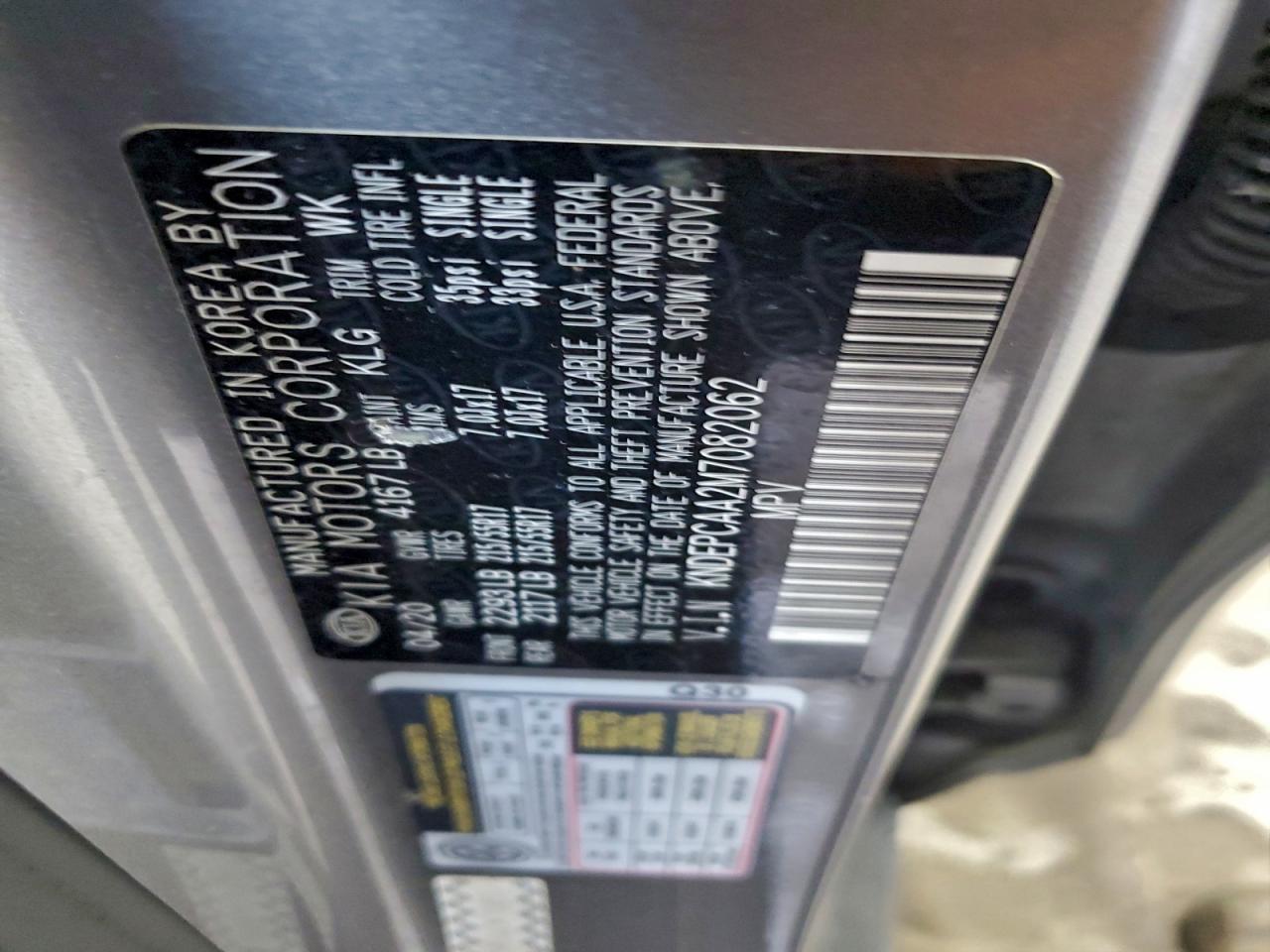 2021 Kia Seltos Lx VIN: KNDEPCAA2M7082062 Lot: 93751785