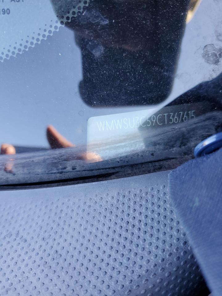 2012 Mini Cooper VIN: WMWSU3C59CT367615 Lot: 91910655