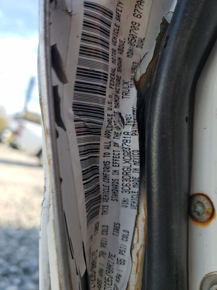 2012 Dodge Ram 3500 St VIN: 3C63DRGLXCG237818 Lot: 93317195