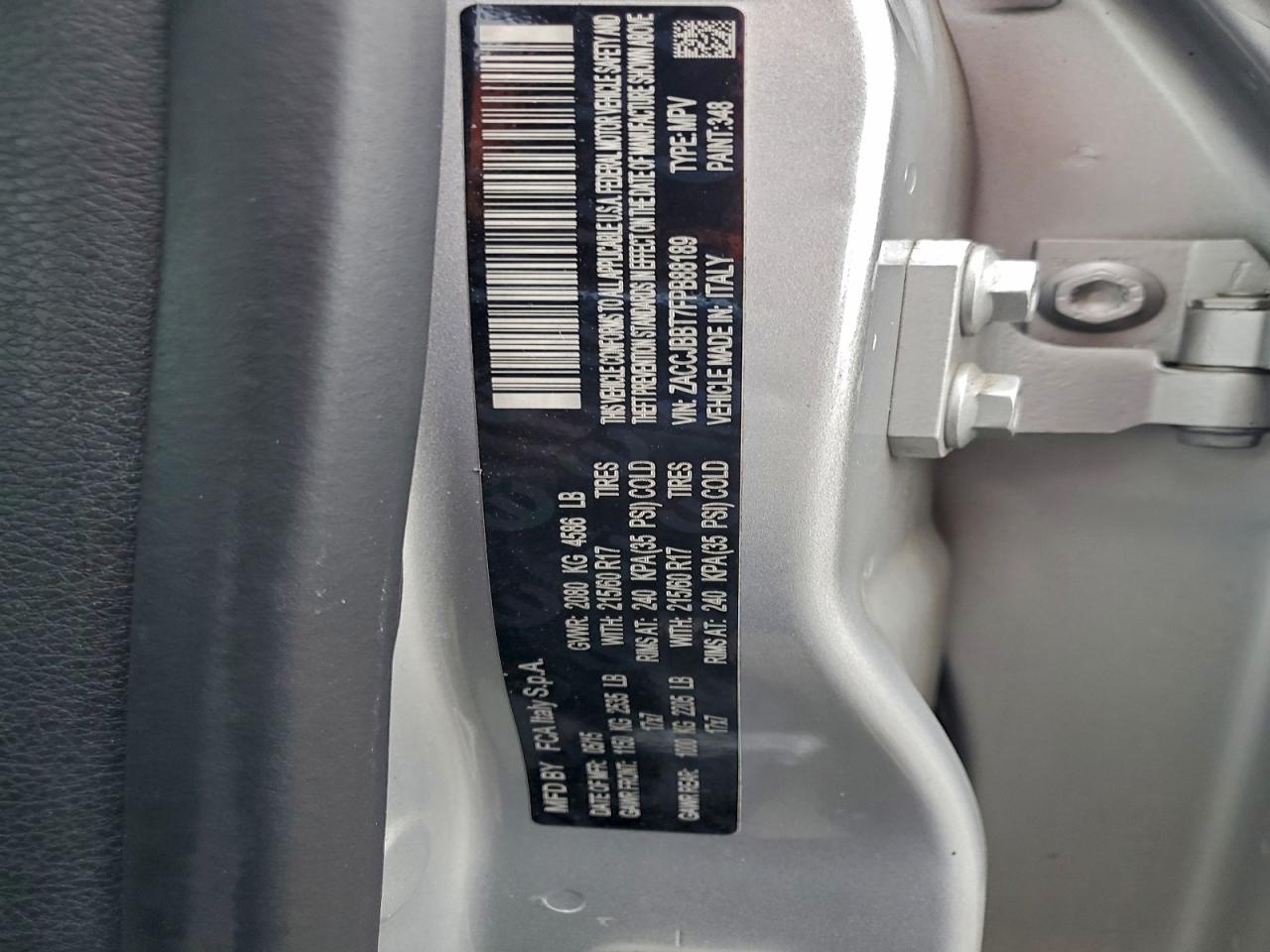 2015 Jeep Renegade Latitude VIN: ZACCJBBT7FPB88189 Lot: 94427445