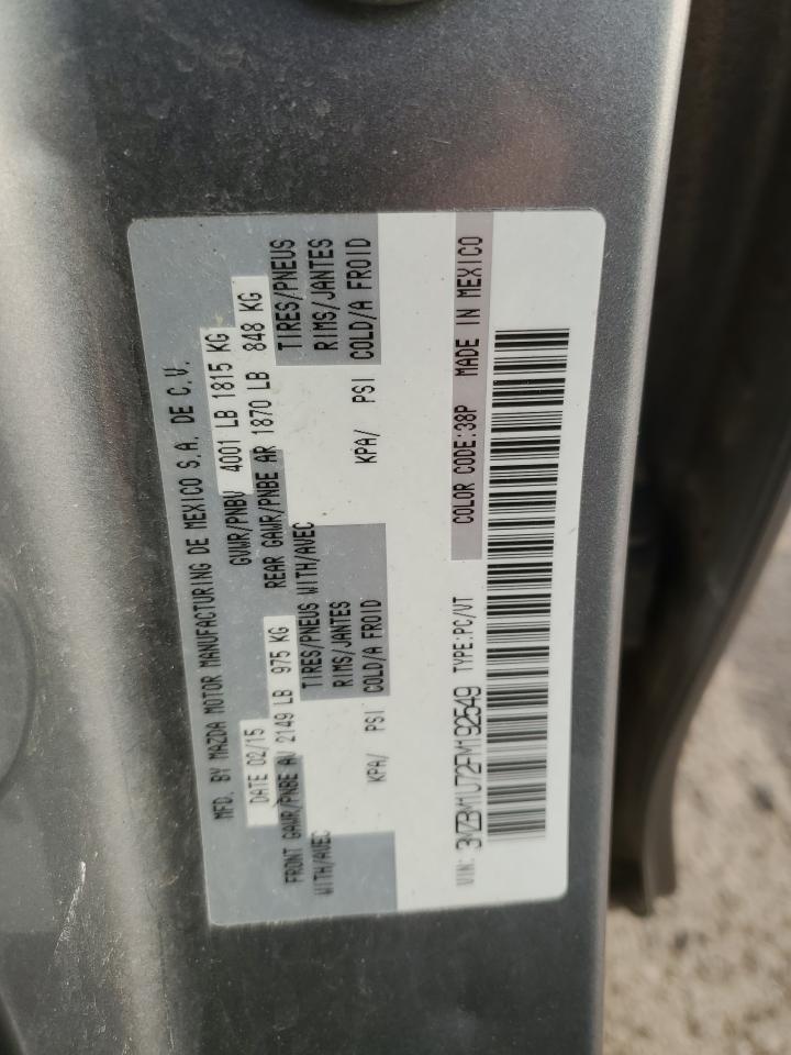 2015 Mazda 3 Sport VIN: 3MZBM1U72FM192549 Lot: 91086035