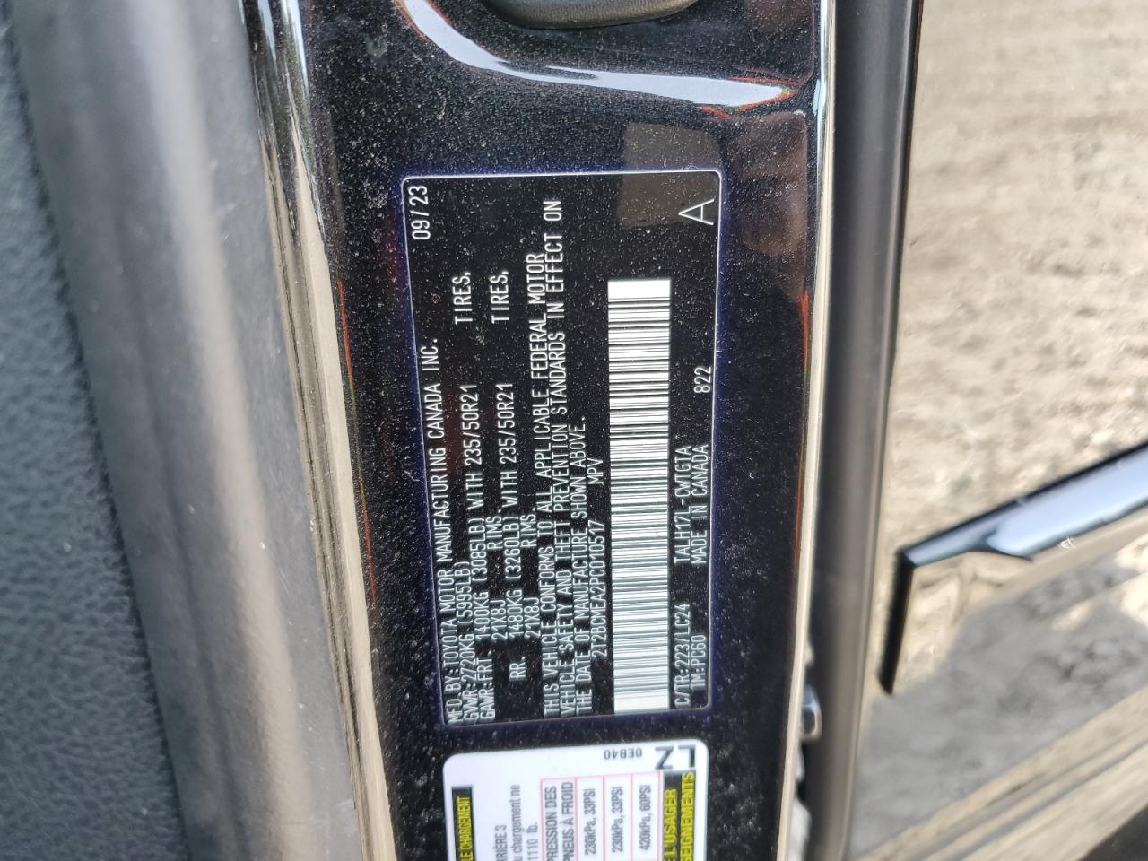 2023 Lexus Rx 500H F Sport VIN: 2T2BCMEA2PC010517 Lot: 91729825