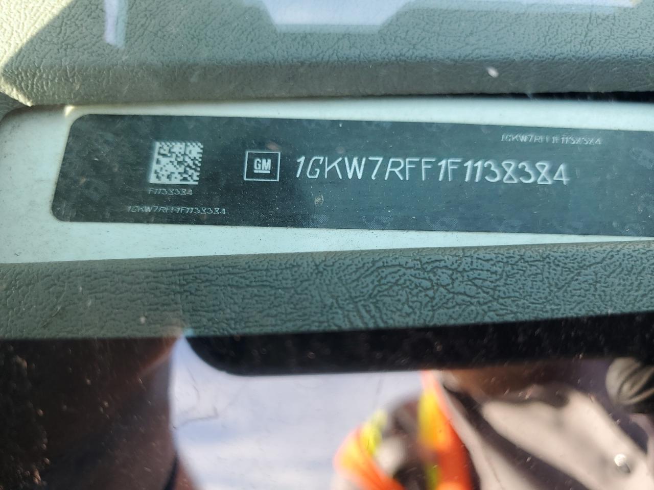 2015 GMC Savana G2500 Lt VIN: 1GKW7RFF1F1138384 Lot: 92312135