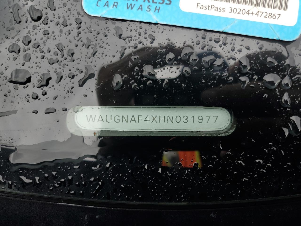 2017 Audi A4 Premium VIN: WAUGNAF4XHN031977 Lot: 93116215