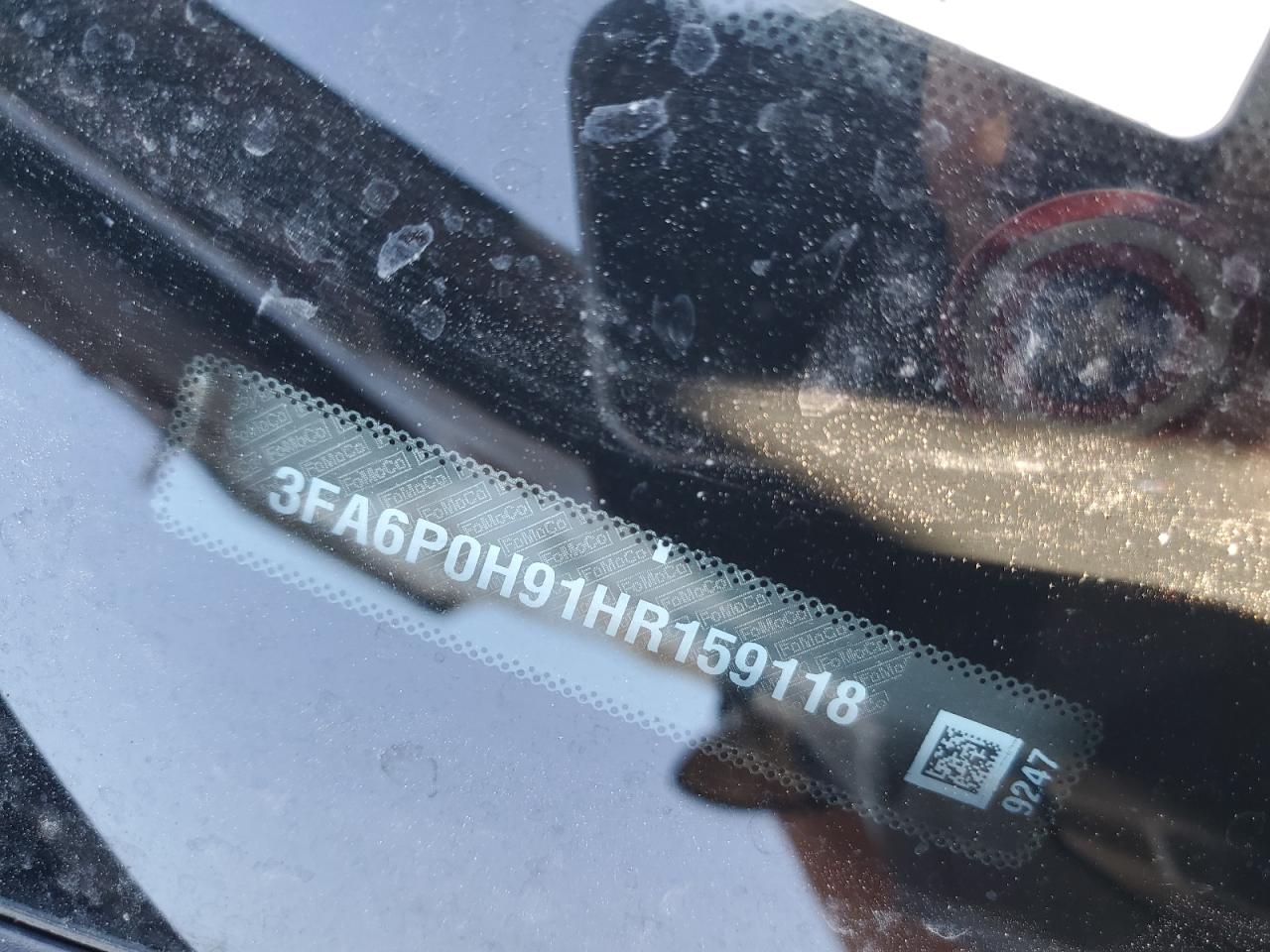 2017 Ford Fusion Se VIN: 3FA6P0H91HR159118 Lot: 92740945