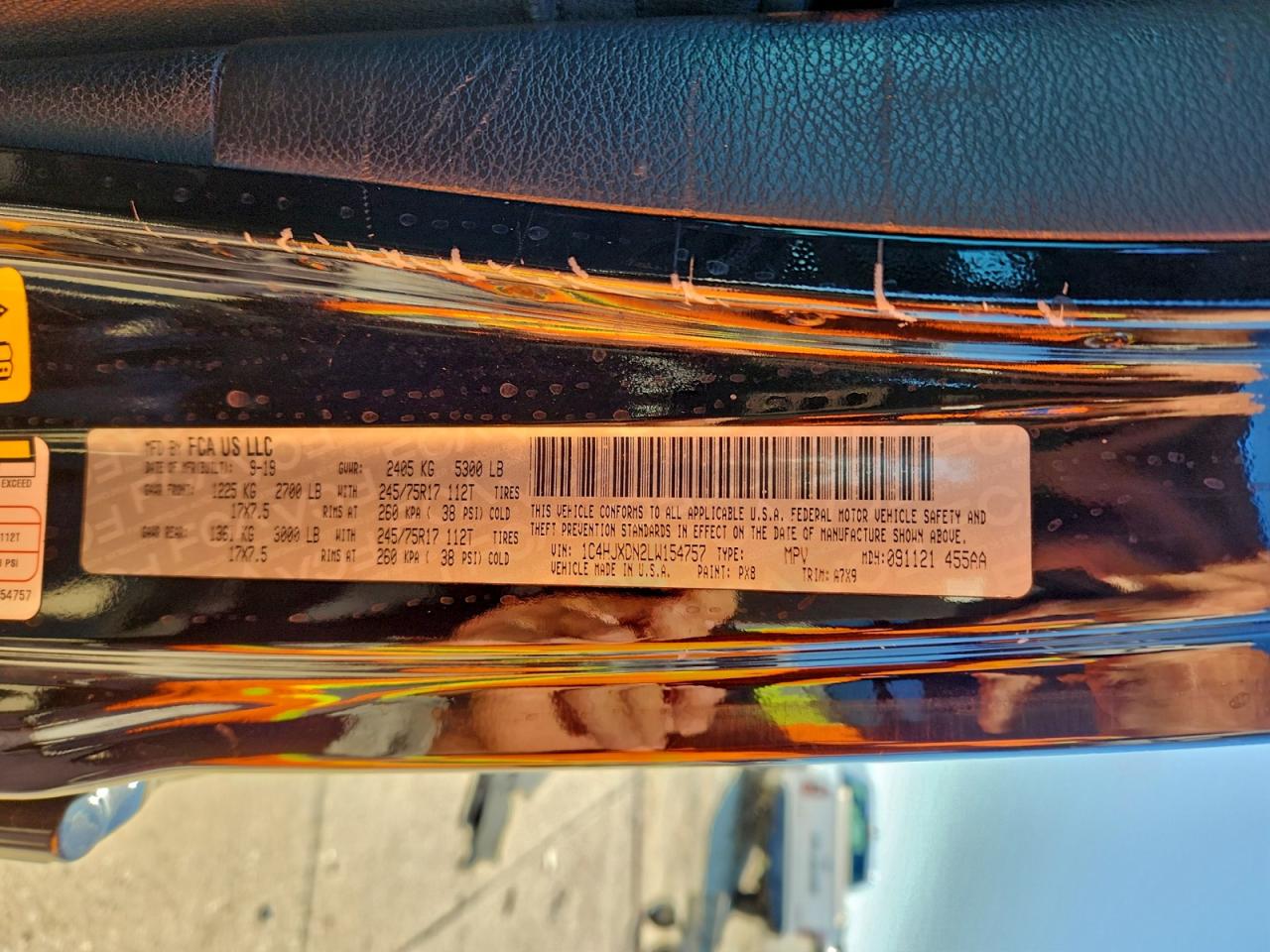 2020 Jeep Wrangler Unlimited Sport VIN: 1C4HJXDN2LW154757 Lot: 93695595