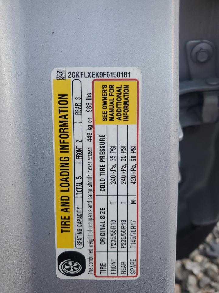 2015 GMC Terrain Slt VIN: 2GKFLXEK9F6150181 Lot: 92057595