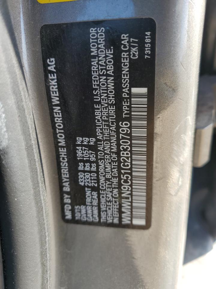 2016 Mini Cooper S Clubman VIN: WMWLN9C51G2B30796 Lot: 93223265