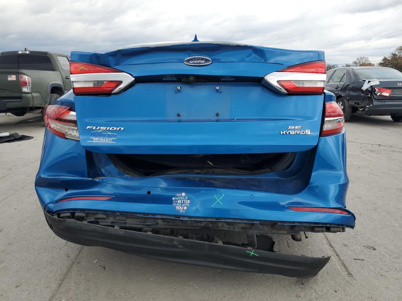 2019 Ford Fusion Se VIN: 3FA6P0LU2KR211505 Lot: 90722905