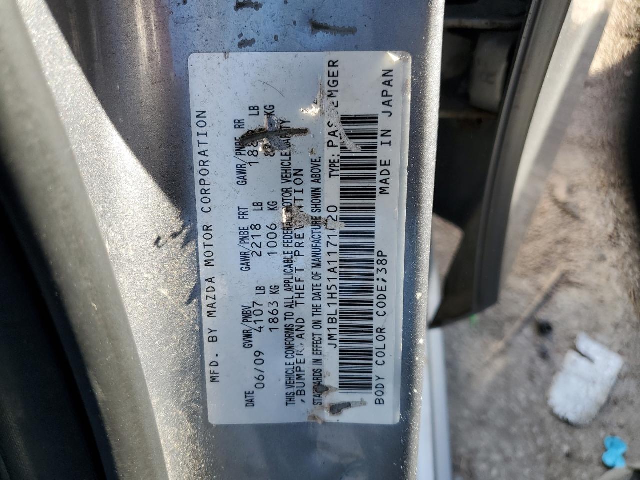 2010 Mazda 3 S VIN: JM1BL1H51A1171020 Lot: 92609555