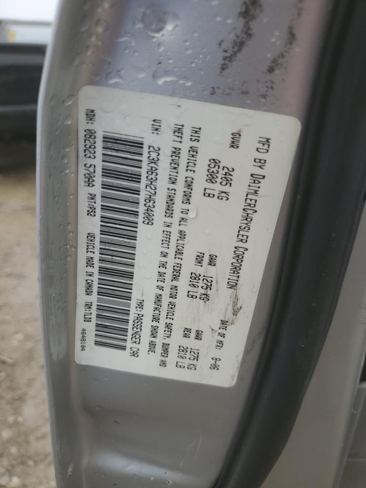 2007 Chrysler 300C VIN: 2C3KA63H27H634009 Lot: 93322935