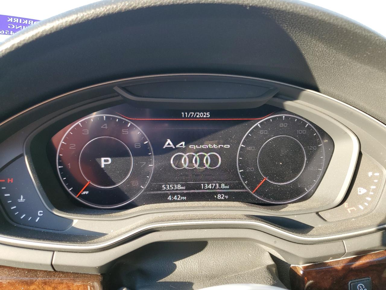 2019 Audi A4 Premium Plus VIN: WAUENAF43KA014377 Lot: 90890065