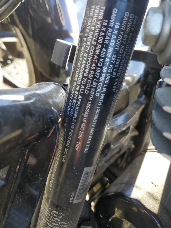 2021 Harley-Davidson Fltrx VIN: 1HD1KHC27MB648583 Lot: 90861625