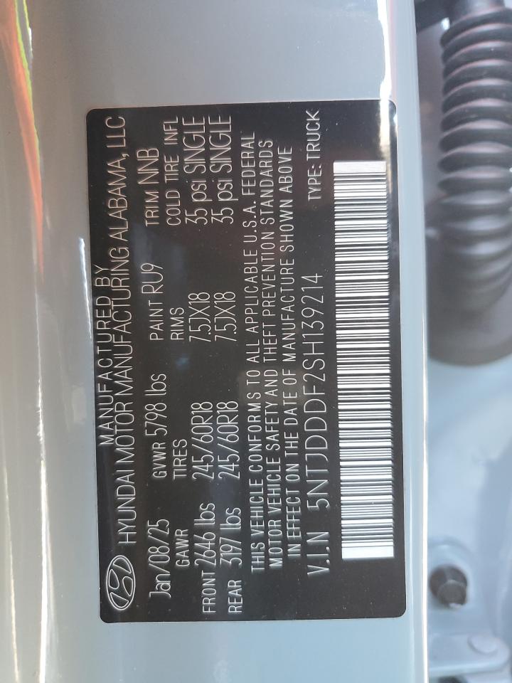 2025 Hyundai Santa Cruz Xrt VIN: 5NTJDDDF2SH139214 Lot: 91660425